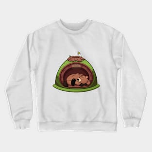 Groundhog Sleeping Crewneck Sweatshirt